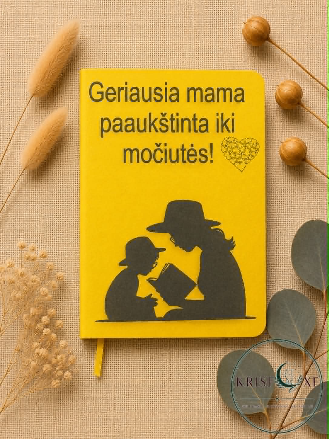 Užrašų knygutė „Geriausia mama paaukštinta iki močiutės“ (A5)